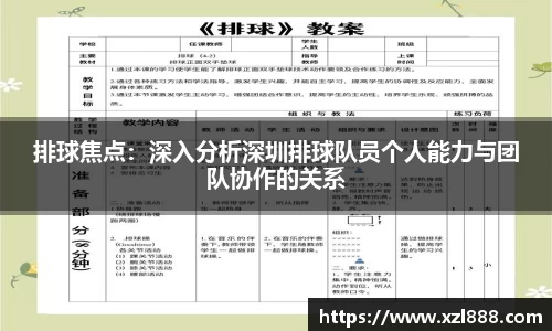 排球焦点：深入分析深圳排球队员个人能力与团队协作的关系