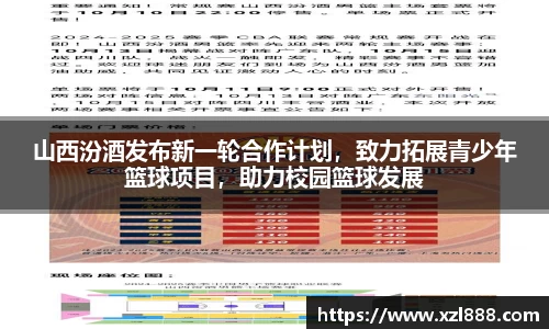 山西汾酒发布新一轮合作计划，致力拓展青少年篮球项目，助力校园篮球发展